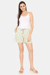 Rosaline Mystic Town Knit Cotton Shorts (Pack of 2) - White Purple — thumbnail 10